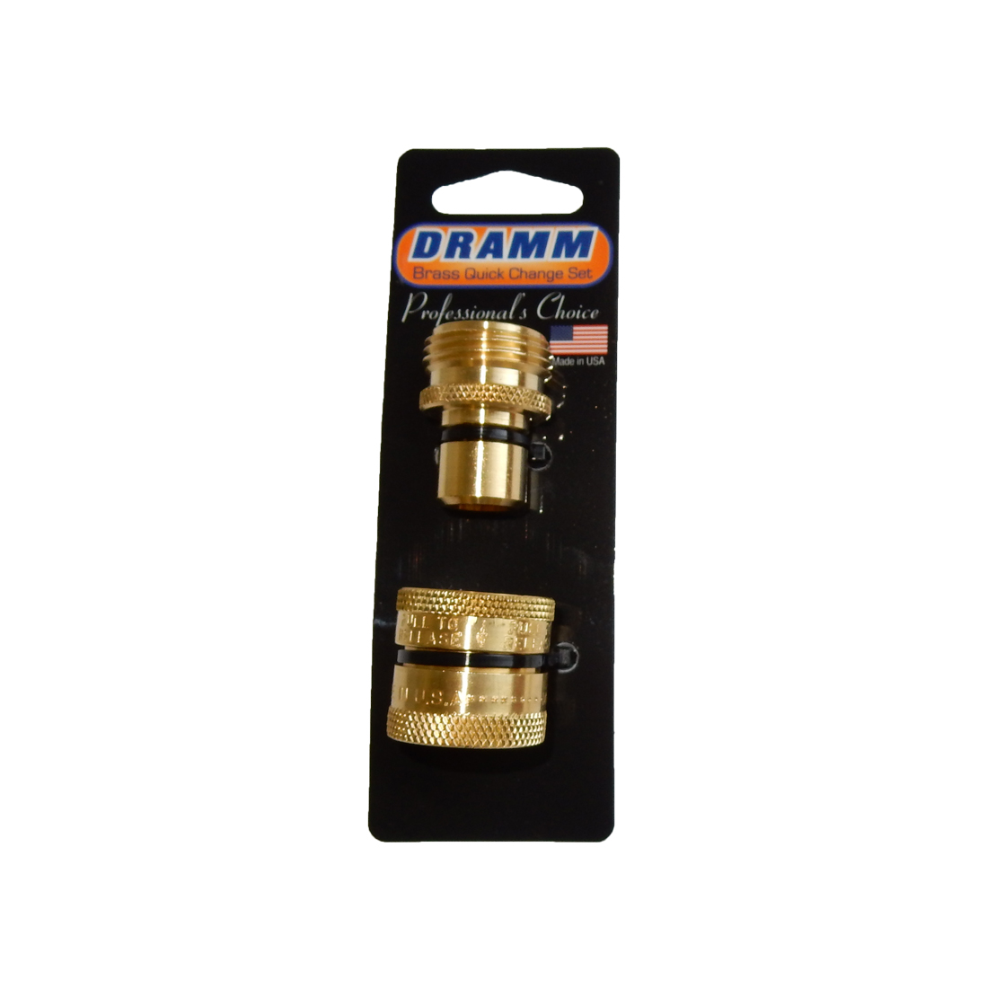 Dramm Quick Disconnect Pair Brass Carded - 6 per case - Fittings